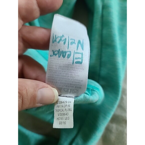Old Navy Active Large Girls Long Sleeve Top Aqua - Picture 8 of 12